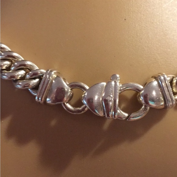 Sterling Silver and 18K Gold Chain Link Necklace - Picture 5 of 9